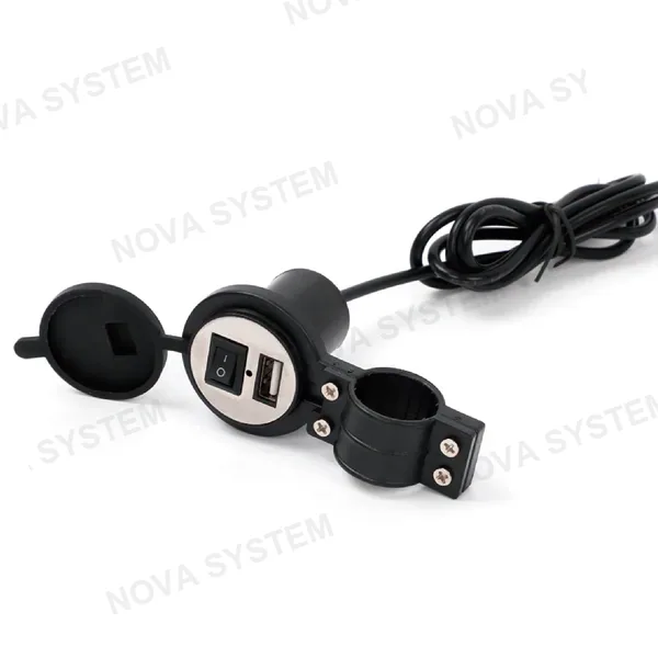 YC-A61 Mini Cargador Usb De Motocicleta Con Soporte