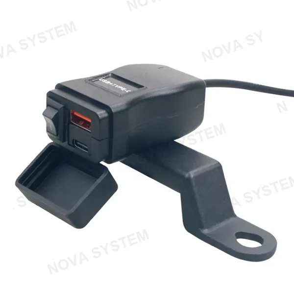 YC-A149PD Mini Cargador Usb De Motocicleta Con Soporte