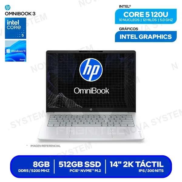 ( D70RTLA#ABM ) LAPTOP HP OMNIBOOK 3 14-HU0052LA ( D70RTLA#ABM ) | INT...