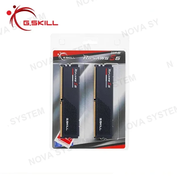 MEMORIA 32GB (16GBx2) DDR5 G.SKILL RIPJAWS S5 BLACK INTEL XMP BUS 6000MHZ (PN:F5-6000J3636F16GX2-RS5K)