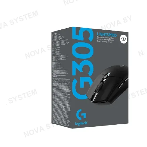 MOUSE GAMING, LOGITECH-G, G305 INALAMBRICO LIGHTSPEED BLACK