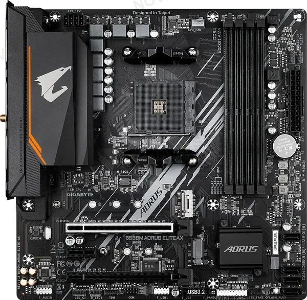 GIGABYTE B550M AORUS ELITE AX Placa Madre AMD B550 AM4 DDR4