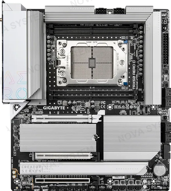 GIGABYTE TRX50 AERO D Placa Madre AMD DDR5 WiFi7 10GbE E-ATX
