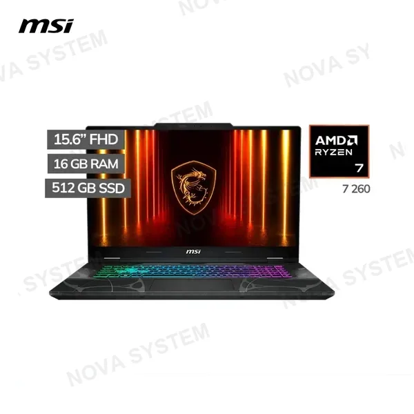 LAPTOP GAMER MSI B2HWEKG-071US | R7-260 | 16GB RAM | 512GB SSD | RTX 5050 8GB