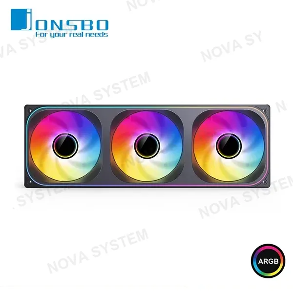 COOLER PARA CASE JONSBO ZB-360BR BLACK REVERSE ARGB MARCO INTEGRADO 360MM CON 03 VENTILADORES DE 120MM COMPUTERSHOP
