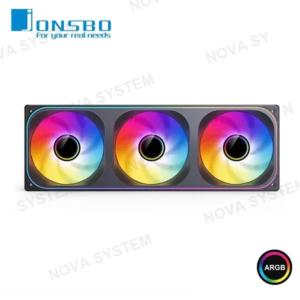 COOLER PARA CASE JONSBO ZB-360B BLACK ARGB MARCO INTEGRADO 360MM CON 03 VENTILADORES DE 120MM COMPUTERSHOP