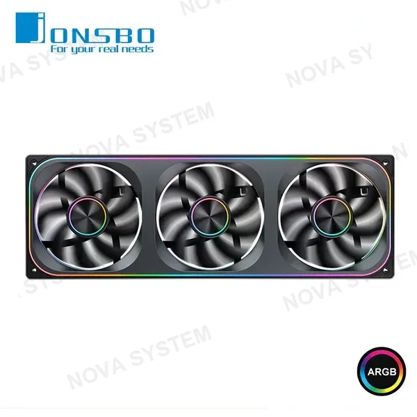 COOLER PARA CASE JONSBO ZA-360BR BLACK REVERSE ARGB MARCO INTEGRADO 360MM CON 03 VENTILADORES DE 120MM COMPUTERSHOP