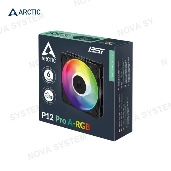 COOLER DE CASE ARCTIC P12 PRO ARGB BLACK