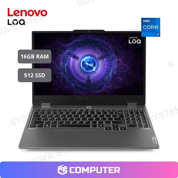 LAPTOP GAMER LENOVO 15IRX9 (83DV0184LM) | I7-13650HX | 16GB RAM | 512GB SSD | RTX 3050 6GB