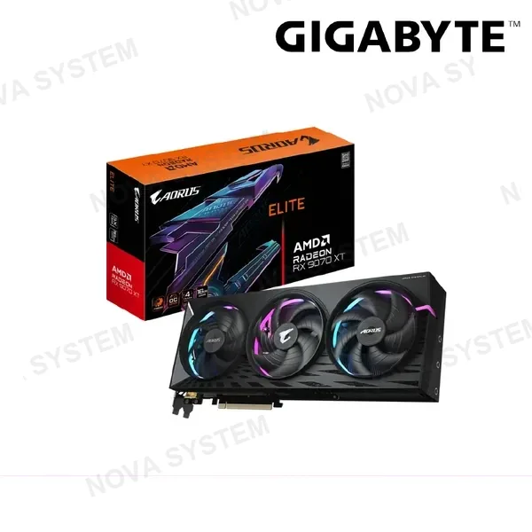 TARJETA DE VIDEO GIGABYTE RX 9070 XT ELITE ( GV-R9070XTAORUS E-16GD ) 16GB GDDR6 | 256 BIT | X3 FANES | X2 DP - X2 HDMI