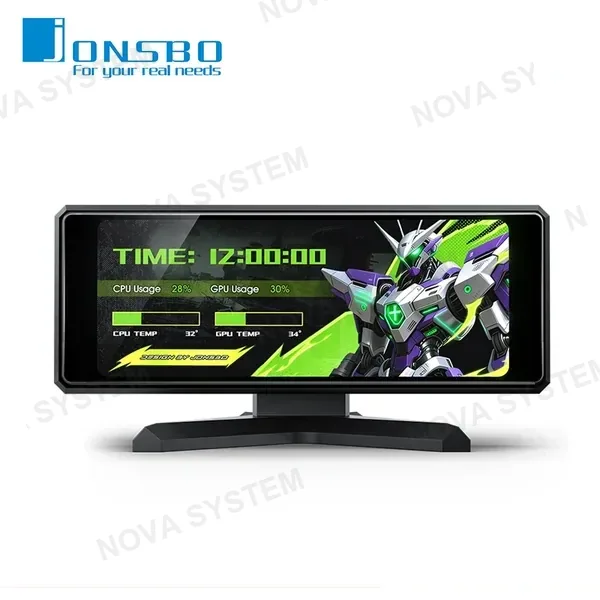 JONSBO DS339 BLACK MINI DISPLAY PANEL IPS 3.39" (PN:6970620555799) COMPUTERSHOP