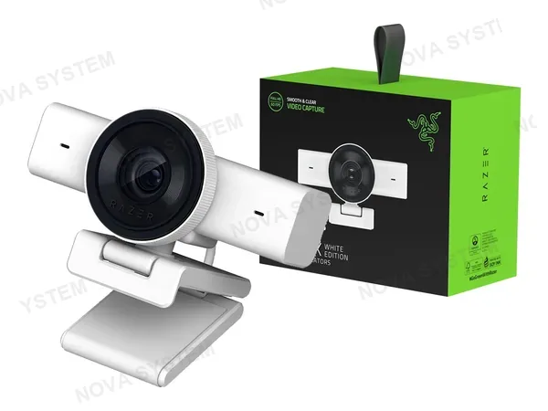 CAMARA WEB RAZER KIYO V2 4K , MICROFONO INCORPORADO, RESOLUCION 4K UHD, 2,1 , COOLR BLANCO (RZ19-05370200-R3U1)