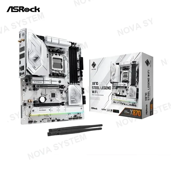 PLACA MADRE ASROCK X870 STEEL LEGEND WIFI7 DR5 WH
