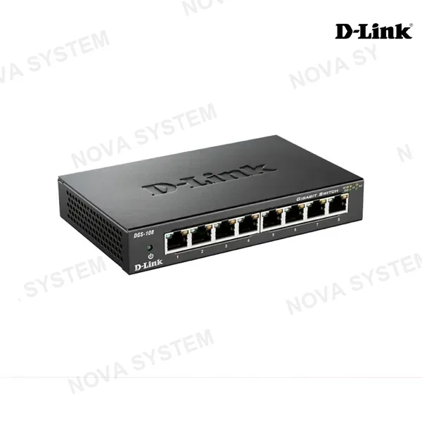 SWITCH D-LINK 8 PUERTOS ( DGS-108 ) GIGABIT 10/100/1000 MBPS