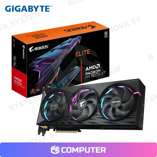 TARJETA DE VIDEO GIGABYTE AORUS ELITE RADEON RX 9070 XT 16GB GDDR6