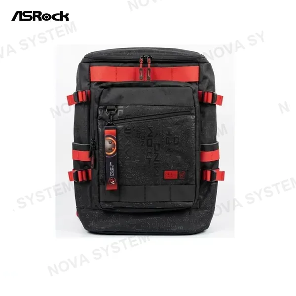 MOCHILA PARA NOTEBOOK ASROCK 15.6 BLACK/ROJO