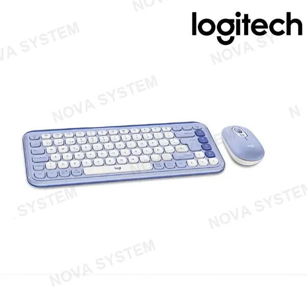 COMBO LOGITECH TECLADO Y MOUSE POP ICON ( 920-013054 ) LILA | COPILOT | INALAMBRICO - BT