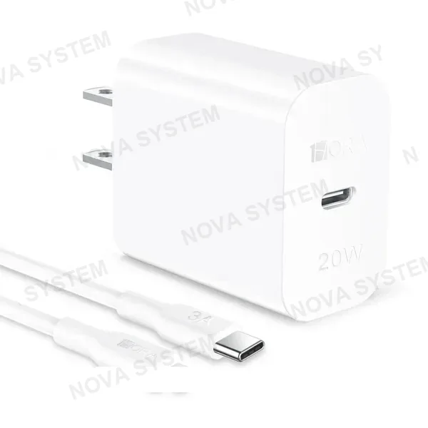 1HORA GAR154-W Cargador Rápido Tipo-C a Lightning 20W