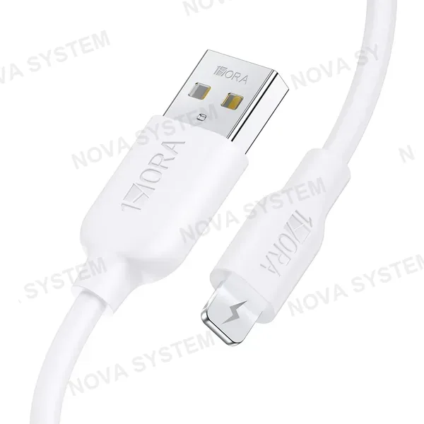 1HORA CAB238-W Cable USB-A a Lightning PVC 1m