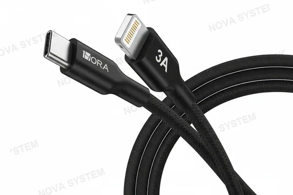 1HORA CAB273-B Cable Trenzado USB-C a Lightning de 1M