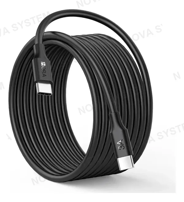 1HORA CAB270-B Cable USB Tipo-C a Tipo-C PVC 2m