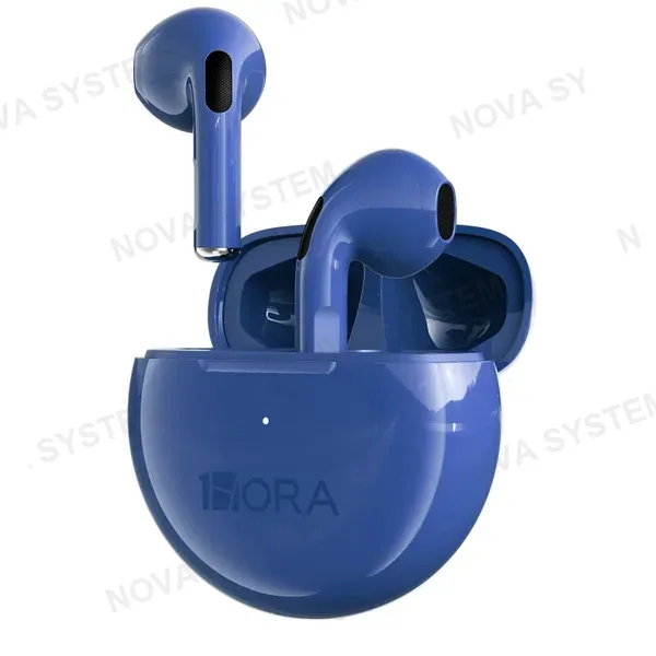 1HORA AUT119-NB TWS LTW-006 Auriculares Inalámbricos Bluetooth 5.3 con Estuche Circular Navy Blue