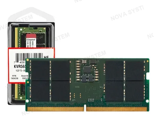 MEMORIA PARA LAPTOP SODIMM KINGSTON DDR5 16GB KVR (KVR56S46BS8-16) 5600 MHZ