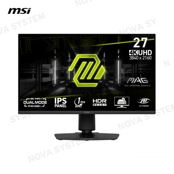 MONITOR MSI MAG 27UPD-E14 4K/140HZ FHD/288HZ 1MS PIVOT PARLANTES