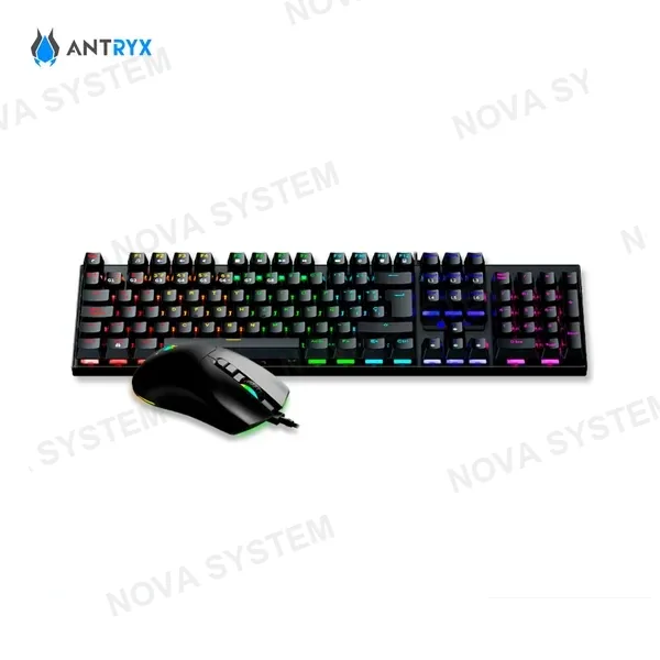 KIT GAMING ANTRYX GC-3100 X2 BLACK, TECLADO SWITCH RED Y MOUSE