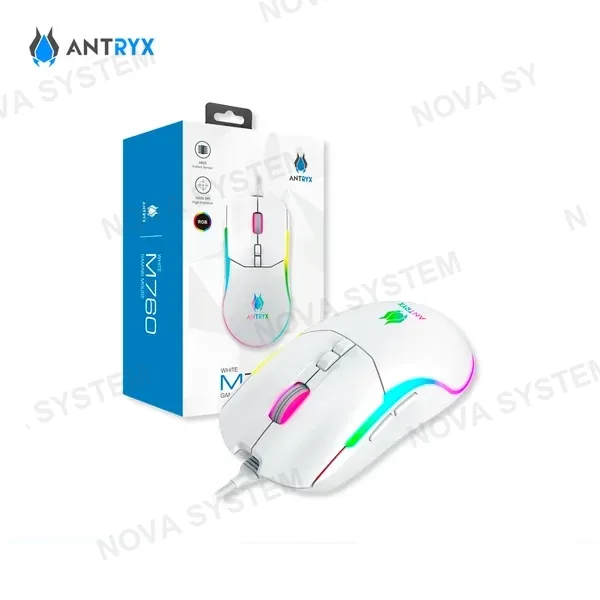 MOUSE ANTRYX M760 RGB DPI 12800 WHITE