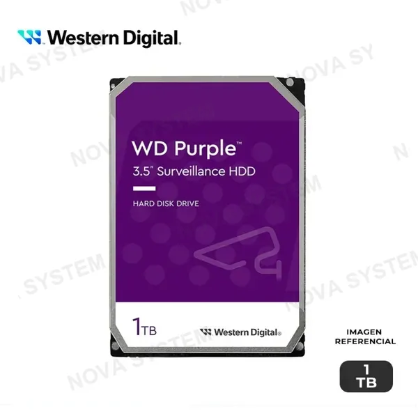 DISCO DURO WESTERN DIGITAL PURPURA SURVEILLANCE 1TB