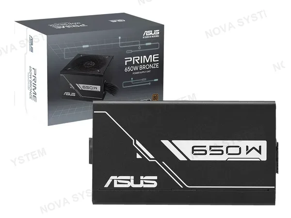 FUENTE 650W (PRIME-650B-BLACK) ASUS PRIME 80 PLUS BRONZE POTENCIA