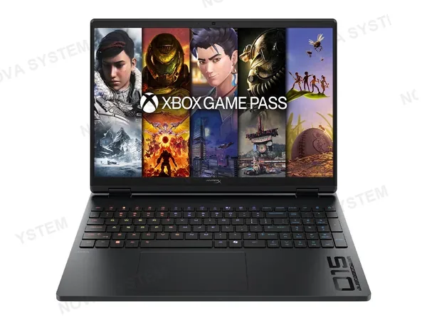 LAPTOP HP CORE ULTRA 7 255H OMEN HYPERX 15-GA0070WM (15-GA0070WM) RAM 16GB, SSD 1TB, RTX 5060 8GB, PANTALLA 15.3 WUXGA 165HZ, WIN11, BLACK, RGB
