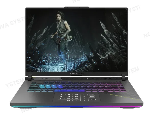 LAPTOP ASUS RYZEN 9-8940HX ROG STRIX G16 G614PM (G614PM-RV221W) RAM 16GB, SSD 512GB, RTX 5060 8GB, PANTALLA 16 WUXGA 165HZ, WIN11, GRIS, ESP
