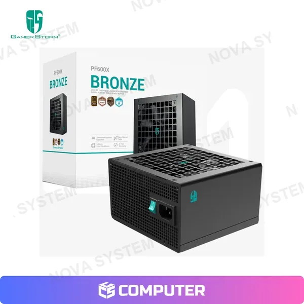 FUENTE DE PODER 600W GAME STORM PF600X 80PLUS BRONZE