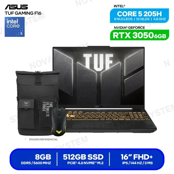 ( 90NR0MZ6-M00K00 ) LAPTOP ASUS TUF GAMING F16 FX607VJR-TU315 ( 90NR0MZ6-M0...