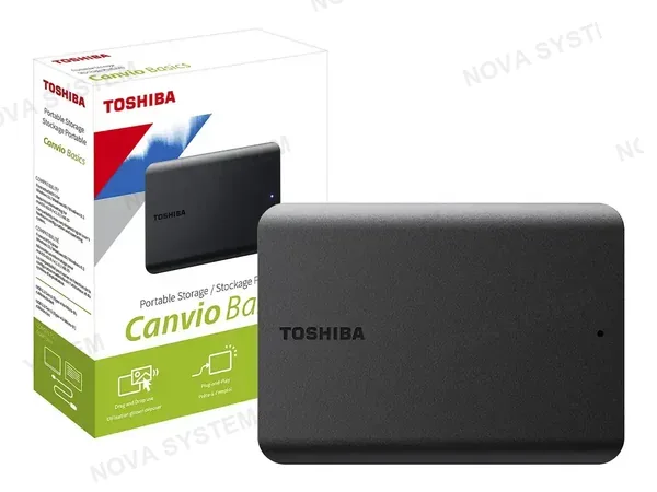 DISCO DURO EXTERNO TOSHIBA 4TB CANVIO BASICS (HDTB540XK3CA) USB 3.0, NEGRO
