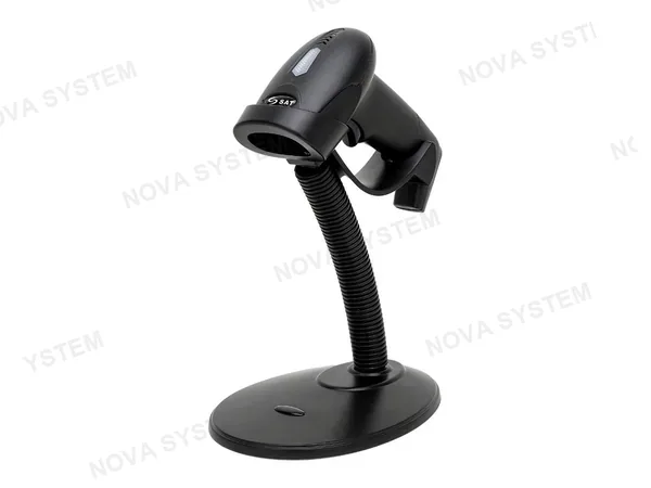 ESCANER LASER DE CODIGO BARRA SAT LD101R+1 (SATLD101R+1) NEGRO