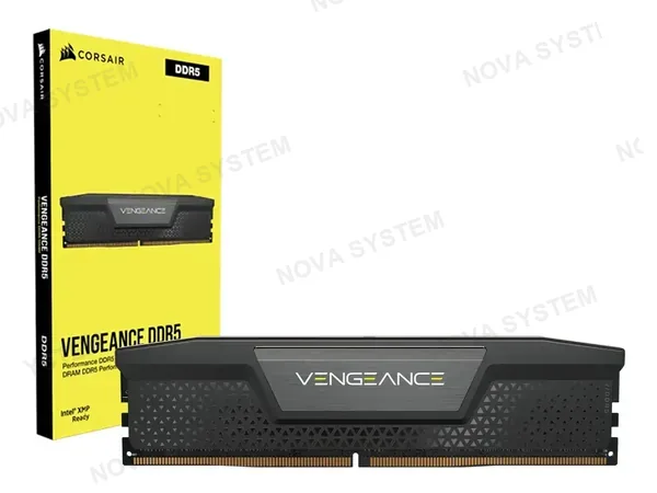MEMORIA RAM CORSAIR DDR5 16GB VENGEANCE (CMK16GX5M1B5200C40) 5200 MT/S, NEGRO