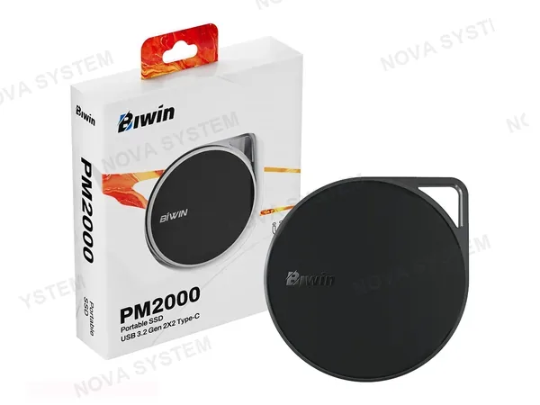 DISCO SOLIDO EXTERNO BIWIN 1TB PM2000 (BPM200001TB-RGH) CONEXION USB C, LECTURA 2000MB/S, NEGRO