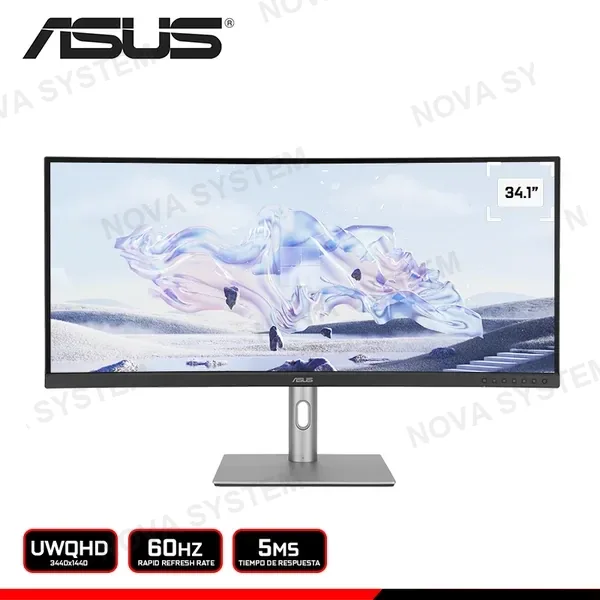 MONITOR ASUS PROART DISPLAY PA34VCNV 34.1" CURVO UWQHD 3440x1440/60HZ/5MS COMPUTERSHOP