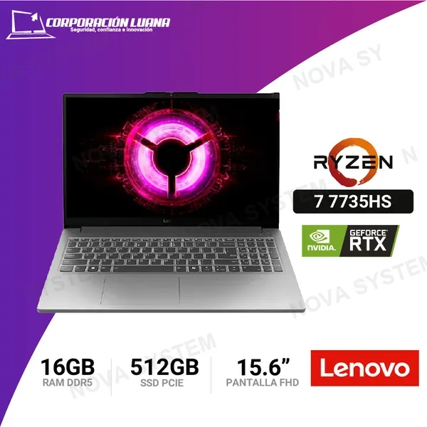 LAPTOP LENOVO LOQ 15ARP10E AMD RYZEN 7 7735HS ( 83S0001LLM ) RAM 16GB DDR5 | SSD 512GB | 15.6\\