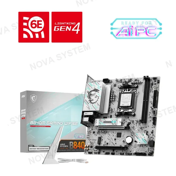MSI B840M GAMING WIFI6E Placa Madre AMD B840 AM5 mATX