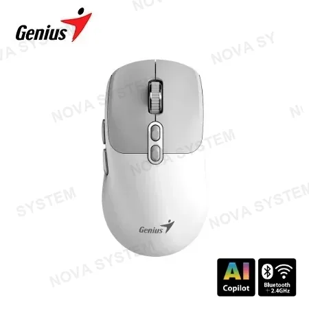GENIUS GENIUS NX-8080S Mouse Inalámbrico Dual AI COPILOT 7 Botones Silent - Blanco 31030042401