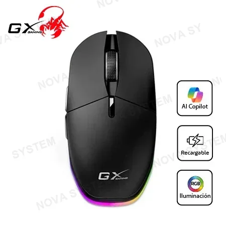 GENIUS GENIUS SCORPION M8250 Mouse Gaming Inalámbrico 3200DPI 6 Botones RGB - Negro 31060001401