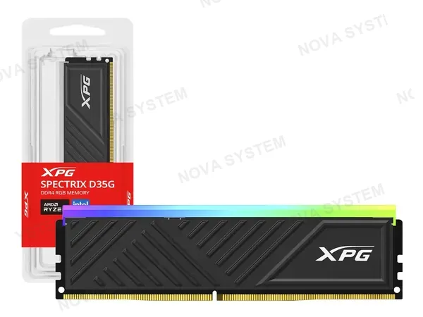MEMORIA RAM XPG DDR4 16GB SPECTRIX D35G (AX4U320016G16A-SBDK35G) 3200 MHZ, NEGRO, RGB