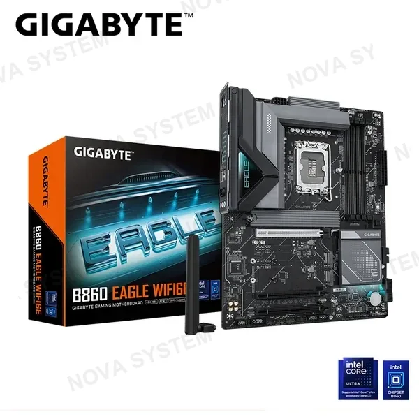 PLACA GIGABYTE B860 EAGLE WIFI6E DDR5 LGA 1851 (PN:9MB86EGW6-00-G10) COMPUTERSHOP