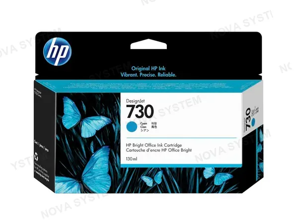 HP TINTA HP P2V62A (730) CYAN P/DESIGNJET INK 130ML