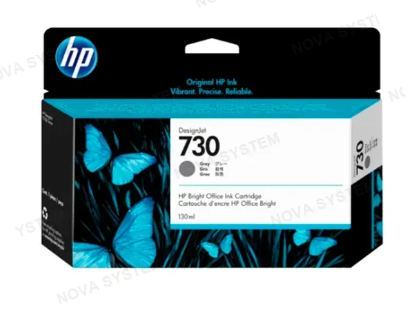HP TINTA HP P2V66A (730) GRAY P/ DESIGNJET INK 130ML