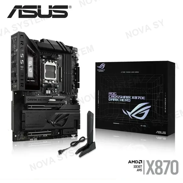 PLACA ASUS ROG CROSSHAIR X870E DARK HERO ATX DDR5 AMD AM5 COMPUTERSHOP
